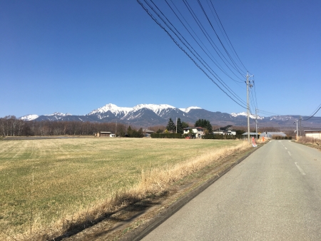 当日の八ヶ岳連峰