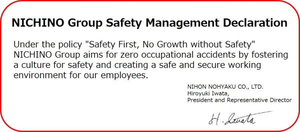 NICHINO Group Safety Management Declaration