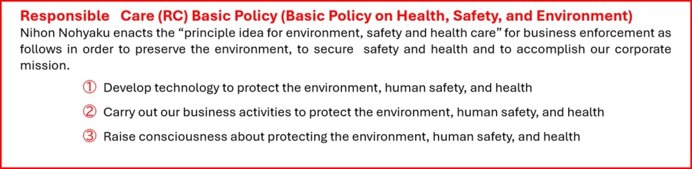 Principle Idea for Environment, Safety and Health Care